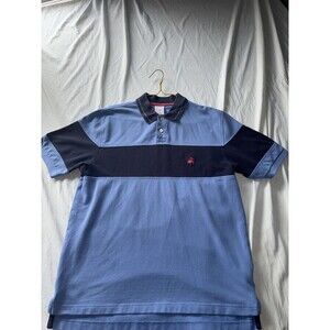 Brooks Brothers Performance Polo Original Fit Short Sleeve Mens Small Blue